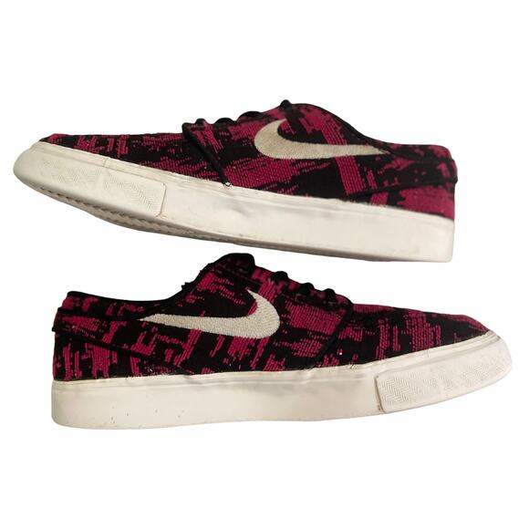 Nike Stefan Janoski Premium Skateboarding Fuchsia Black Sneakers 5Y - Picture 8 of 9